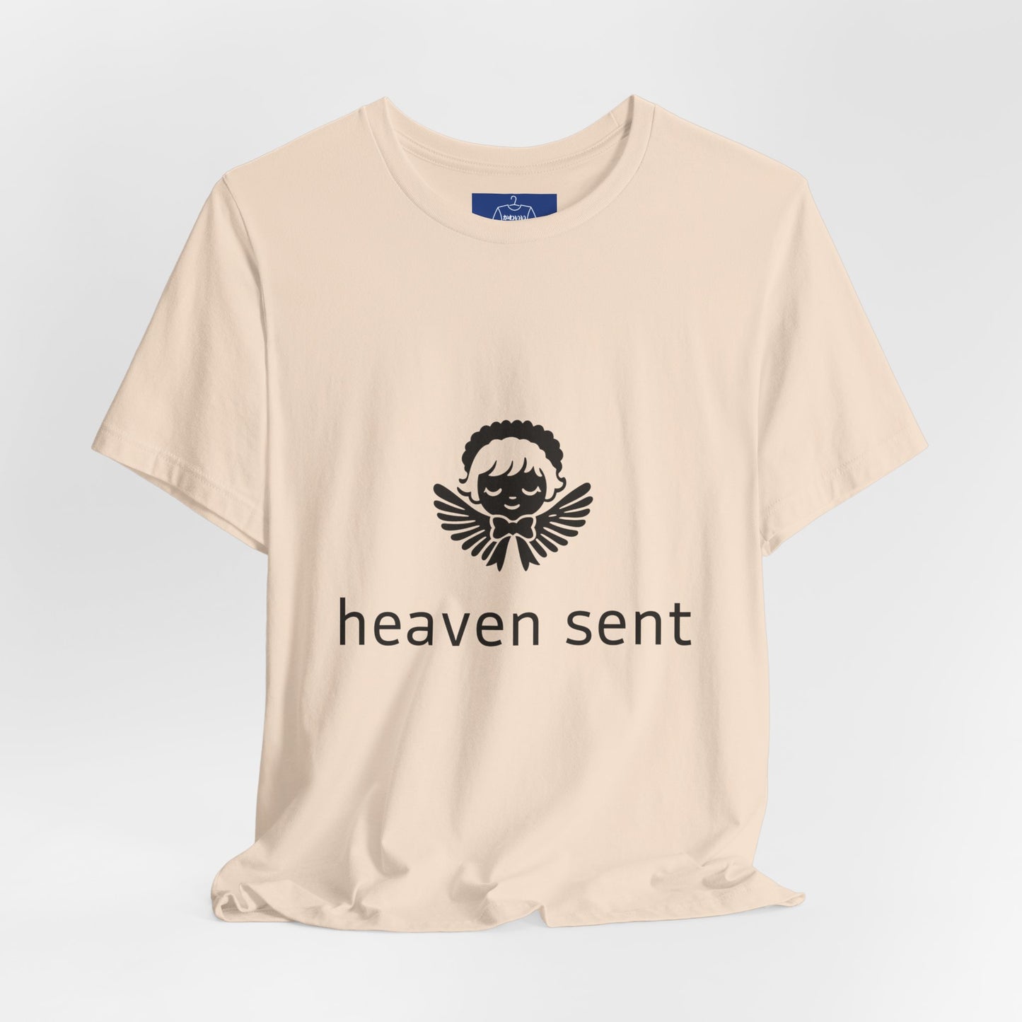 Heaven Sent Graphic T-Shirt | Minimalist Angel Shirt | Unisex Streetwear Tee | Aesthetic Faith Inspired Top | Trendy Gift for Him Her