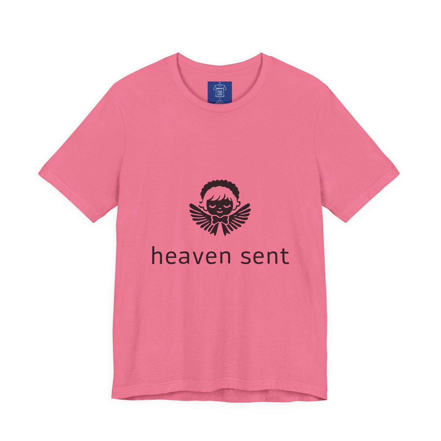 Heaven Sent Graphic T-Shirt | Minimalist Angel Shirt | Unisex Streetwear Tee | Aesthetic Faith Inspired Top | Trendy Gift for Him Her