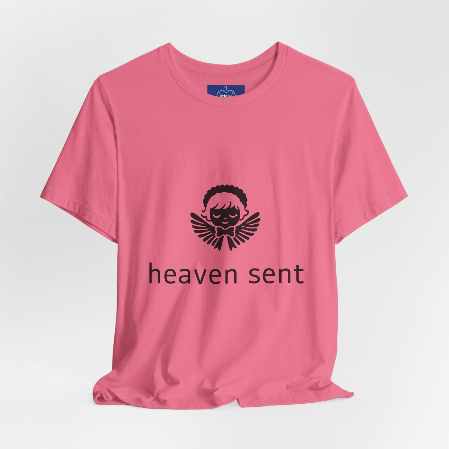 Heaven Sent Graphic T-Shirt | Minimalist Angel Shirt | Unisex Streetwear Tee | Aesthetic Faith Inspired Top | Trendy Gift for Him Her