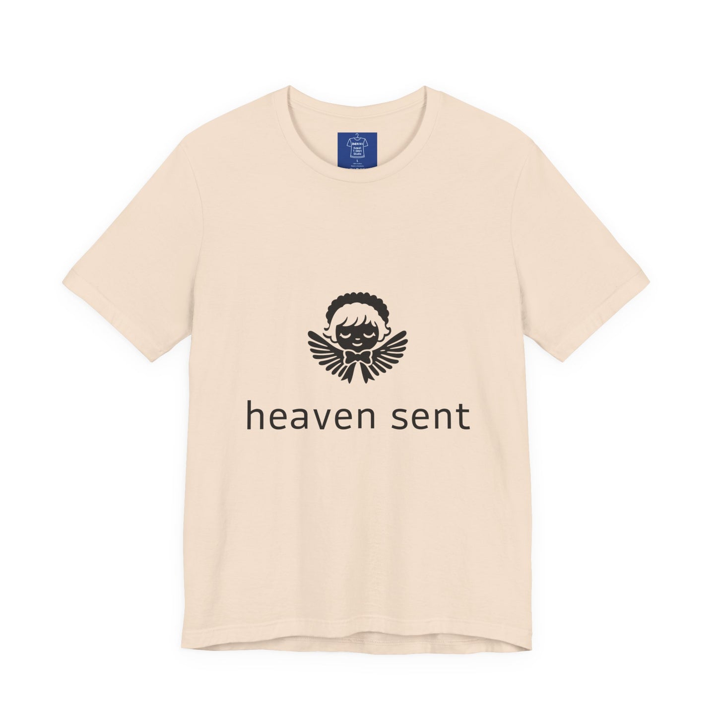 Heaven Sent Graphic T-Shirt | Minimalist Angel Shirt | Unisex Streetwear Tee | Aesthetic Faith Inspired Top | Trendy Gift for Him Her