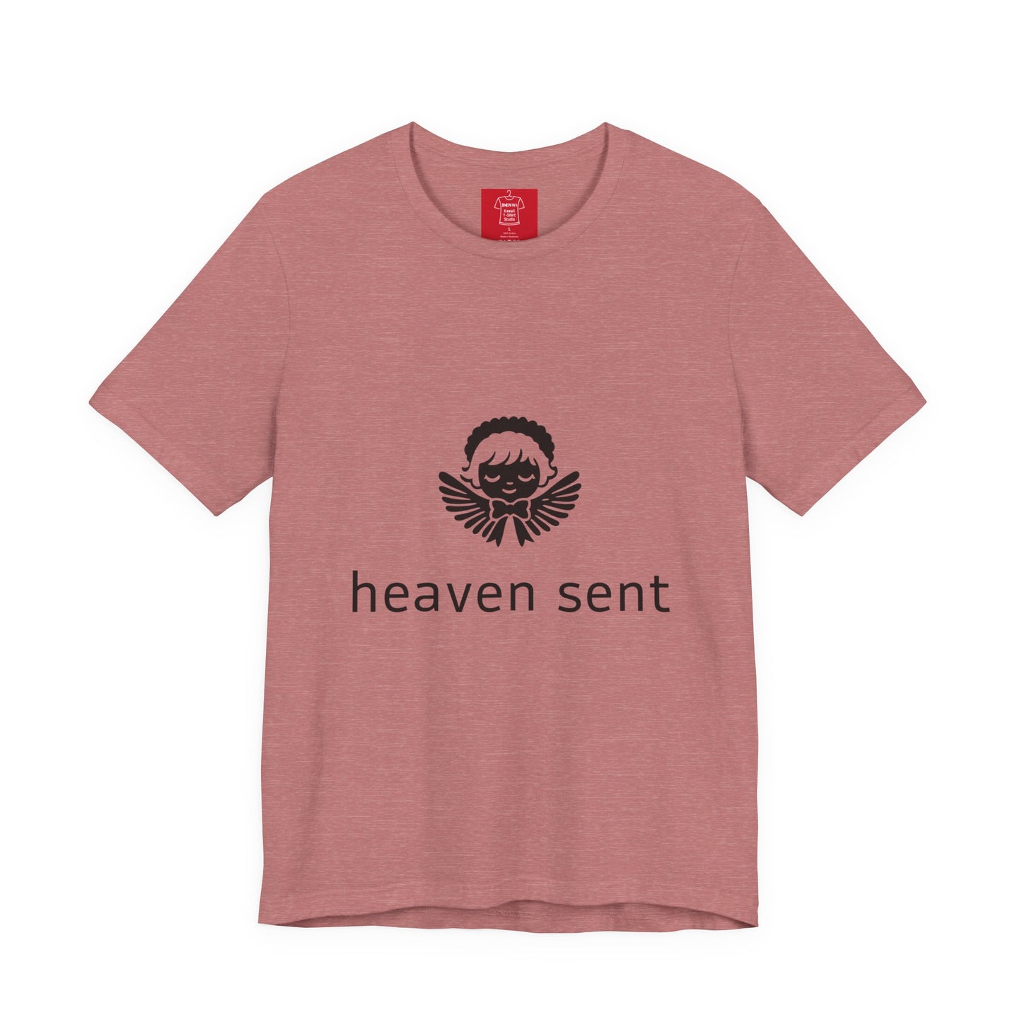 Heaven Sent Graphic T-Shirt | Minimalist Angel Shirt | Unisex Streetwear Tee | Aesthetic Faith Inspired Top | Trendy Gift for Him Her