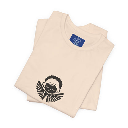 Heaven Sent Graphic T-Shirt | Minimalist Angel Shirt | Unisex Streetwear Tee | Aesthetic Faith Inspired Top | Trendy Gift for Him Her