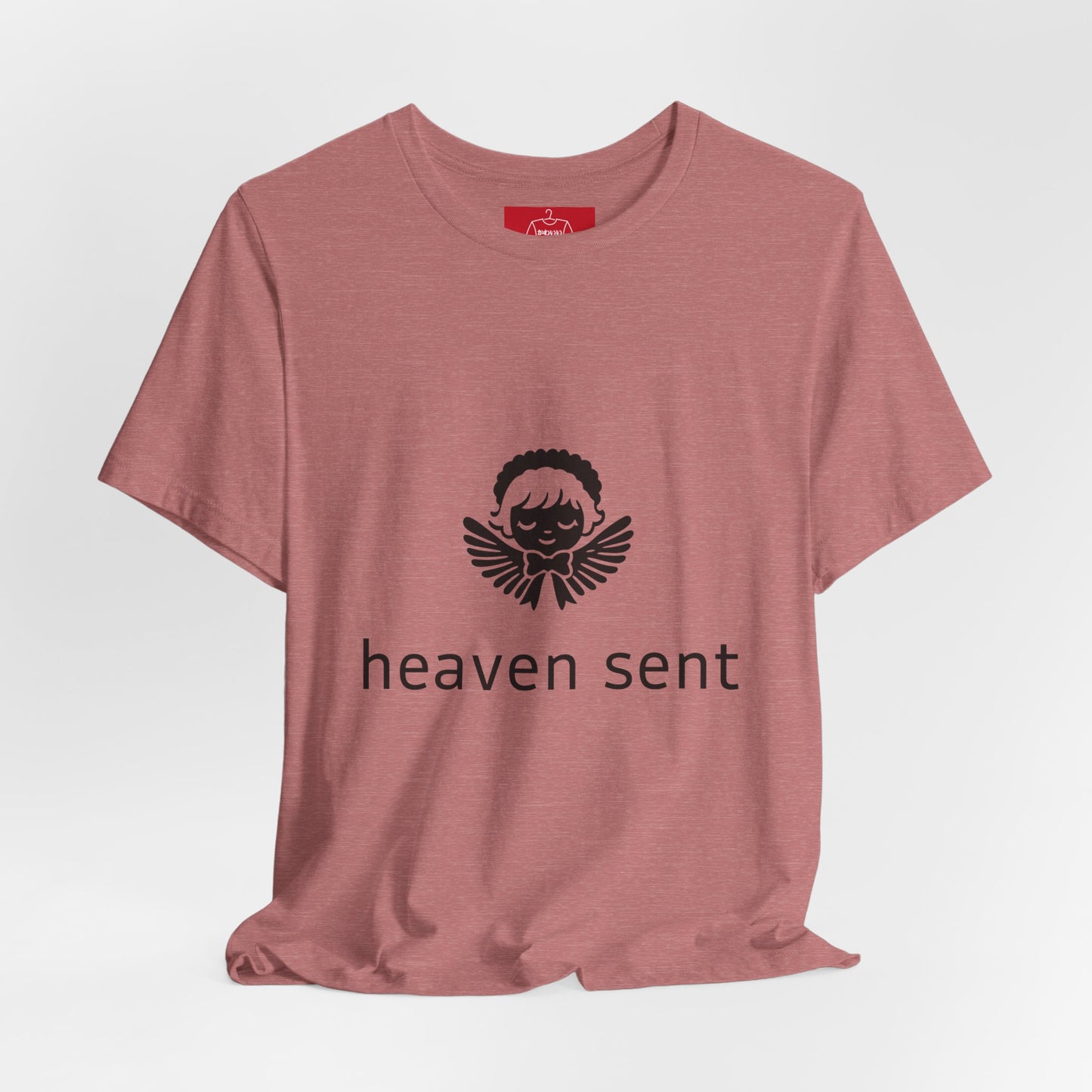 Heaven Sent Graphic T-Shirt | Minimalist Angel Shirt | Unisex Streetwear Tee | Aesthetic Faith Inspired Top | Trendy Gift for Him Her